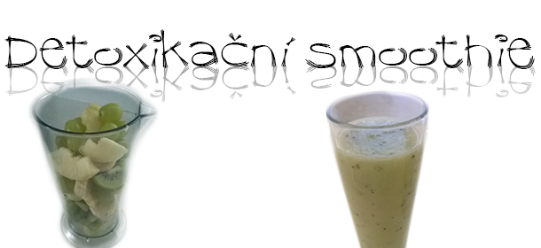 Detoxikační kiwi smoothie koktejl